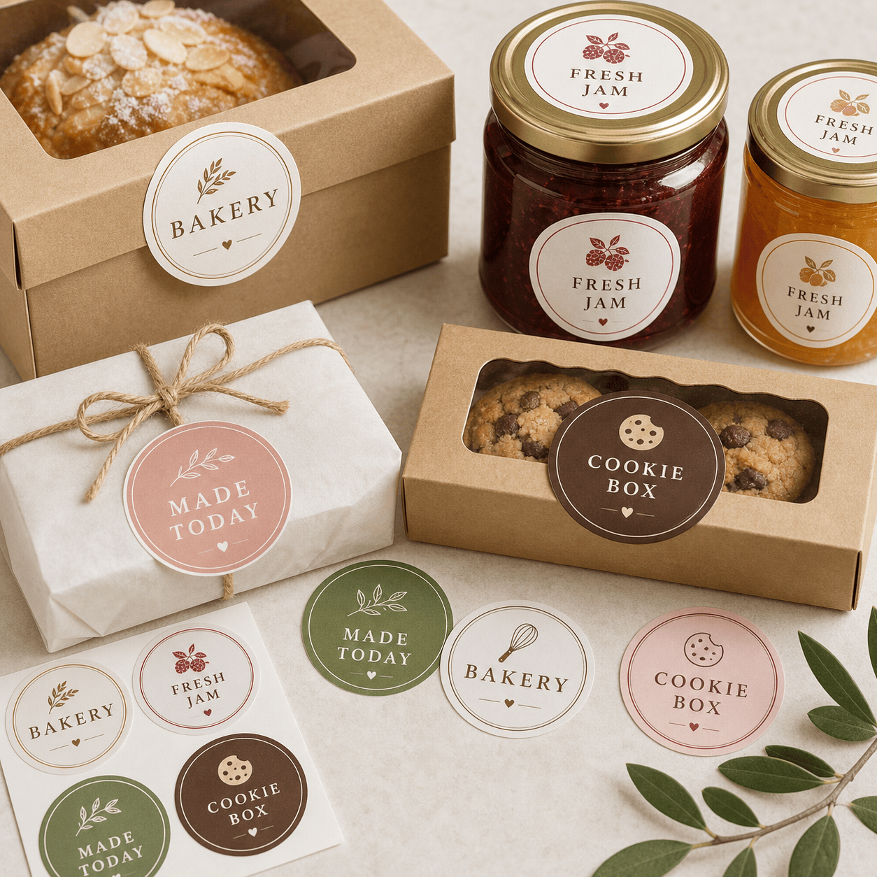 AI packaging sticker labels