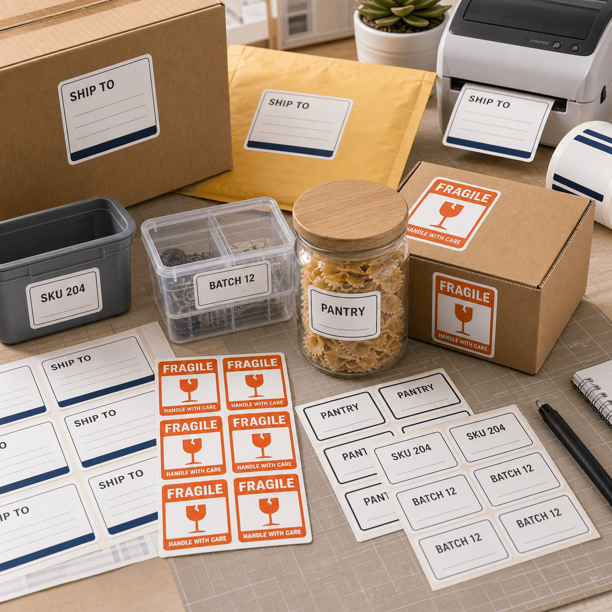 AI organizer label maker