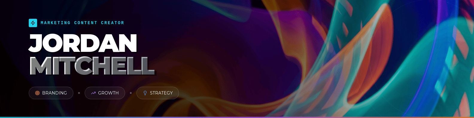 ai generated linkedin banner template for content creator