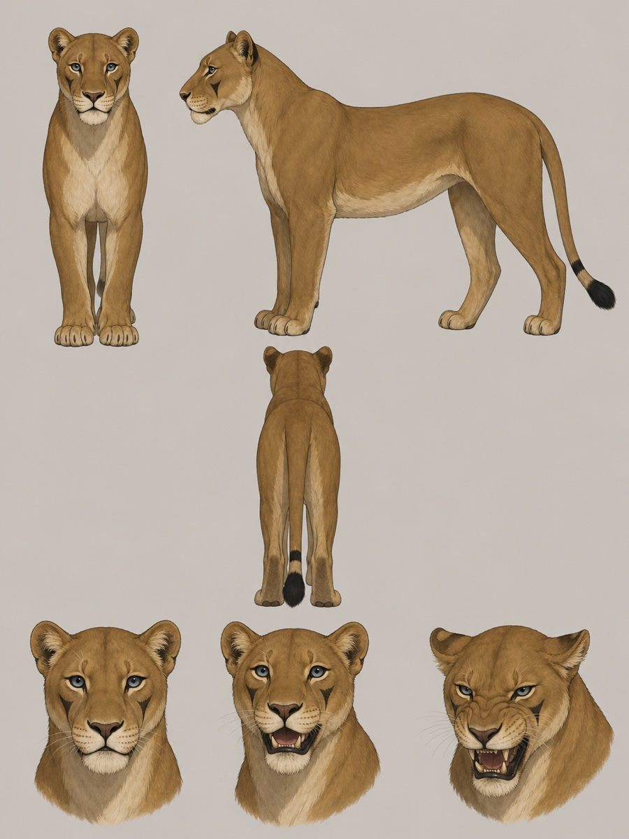 Lion King OC reference sheet