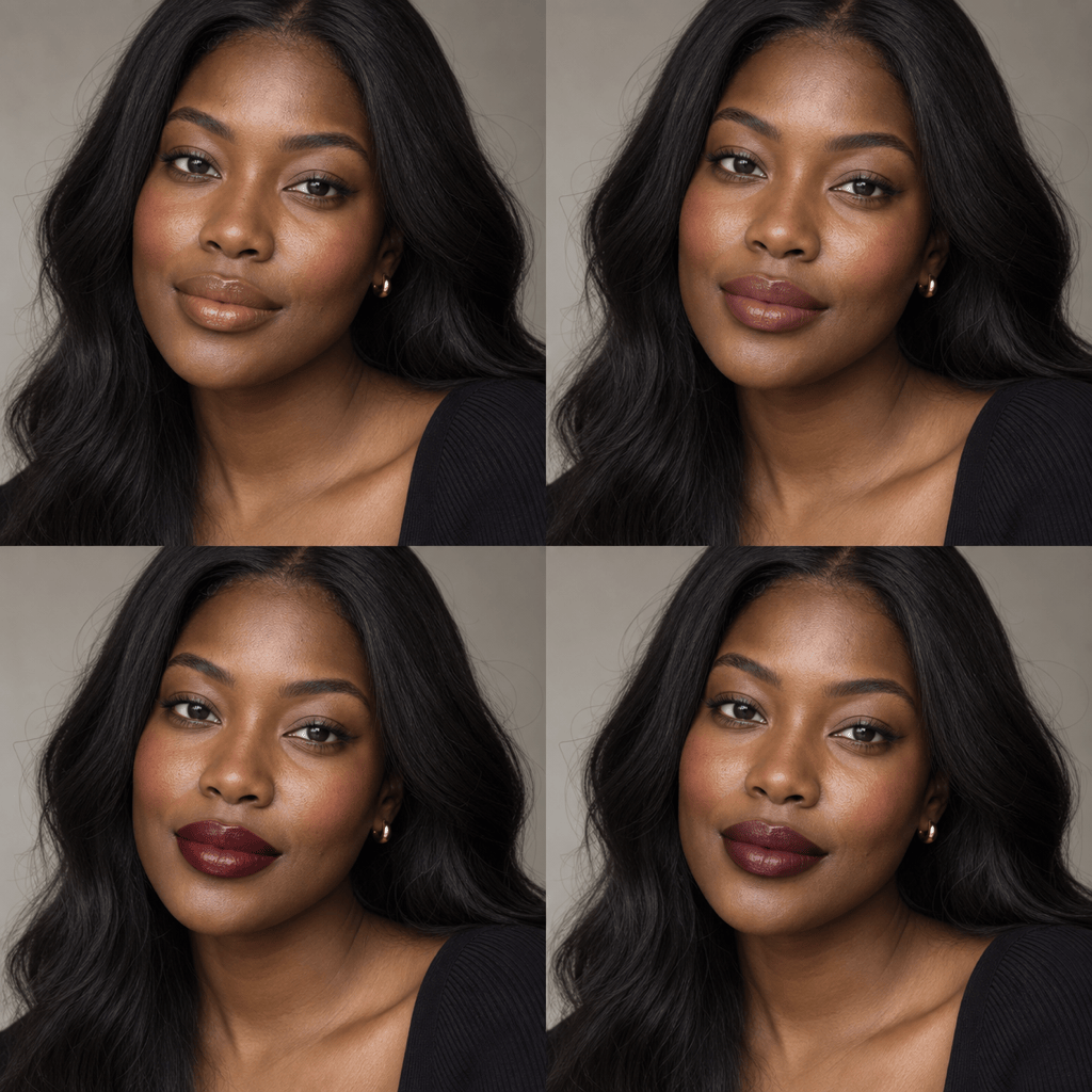 AI lipstick shades for deep skin