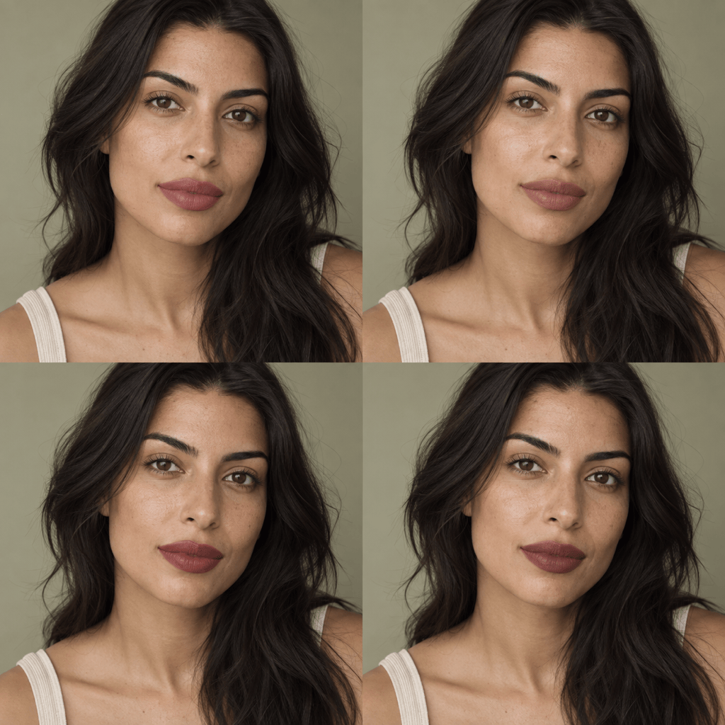 AI lipstick shades for olive skin