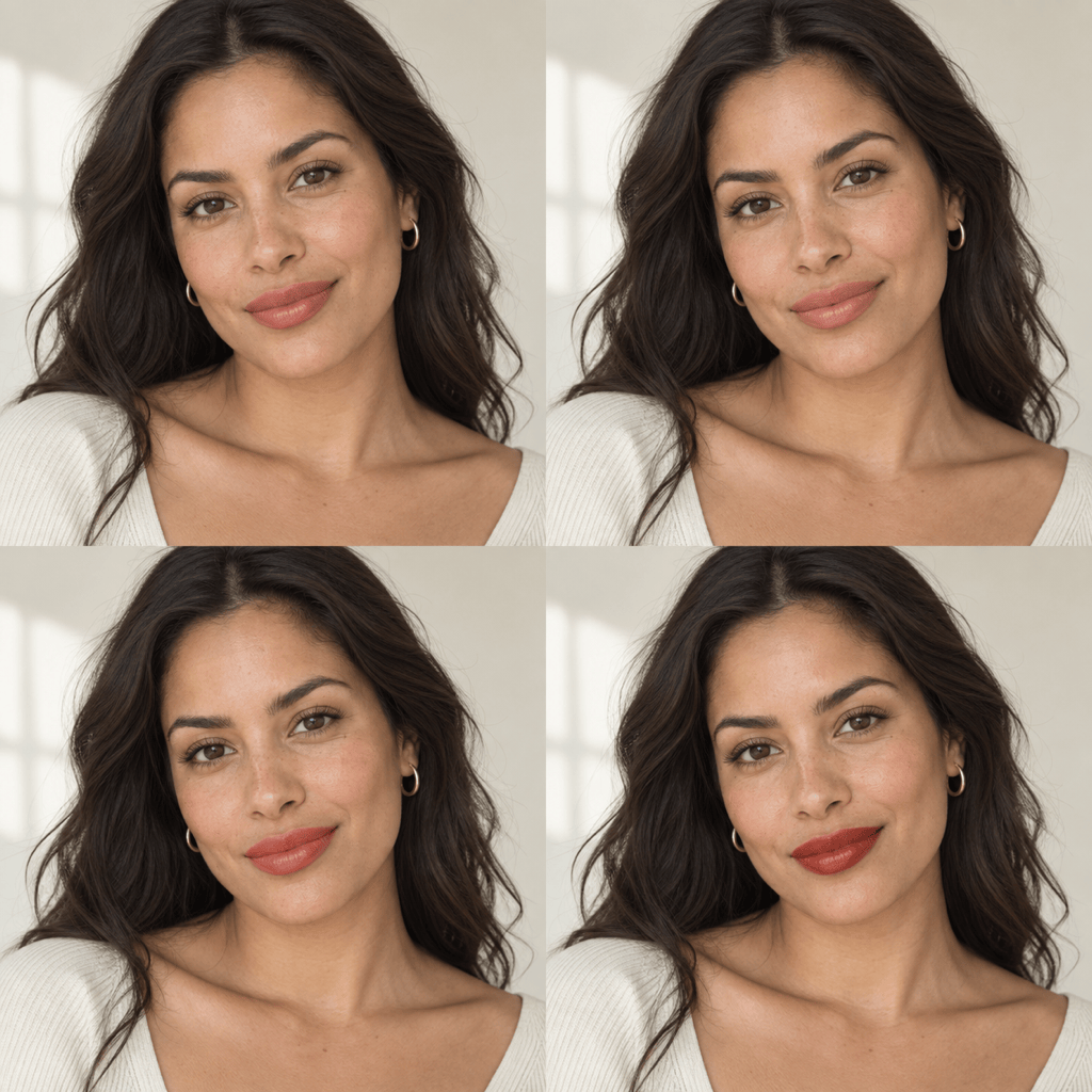 AI lipstick shades for warm undertones