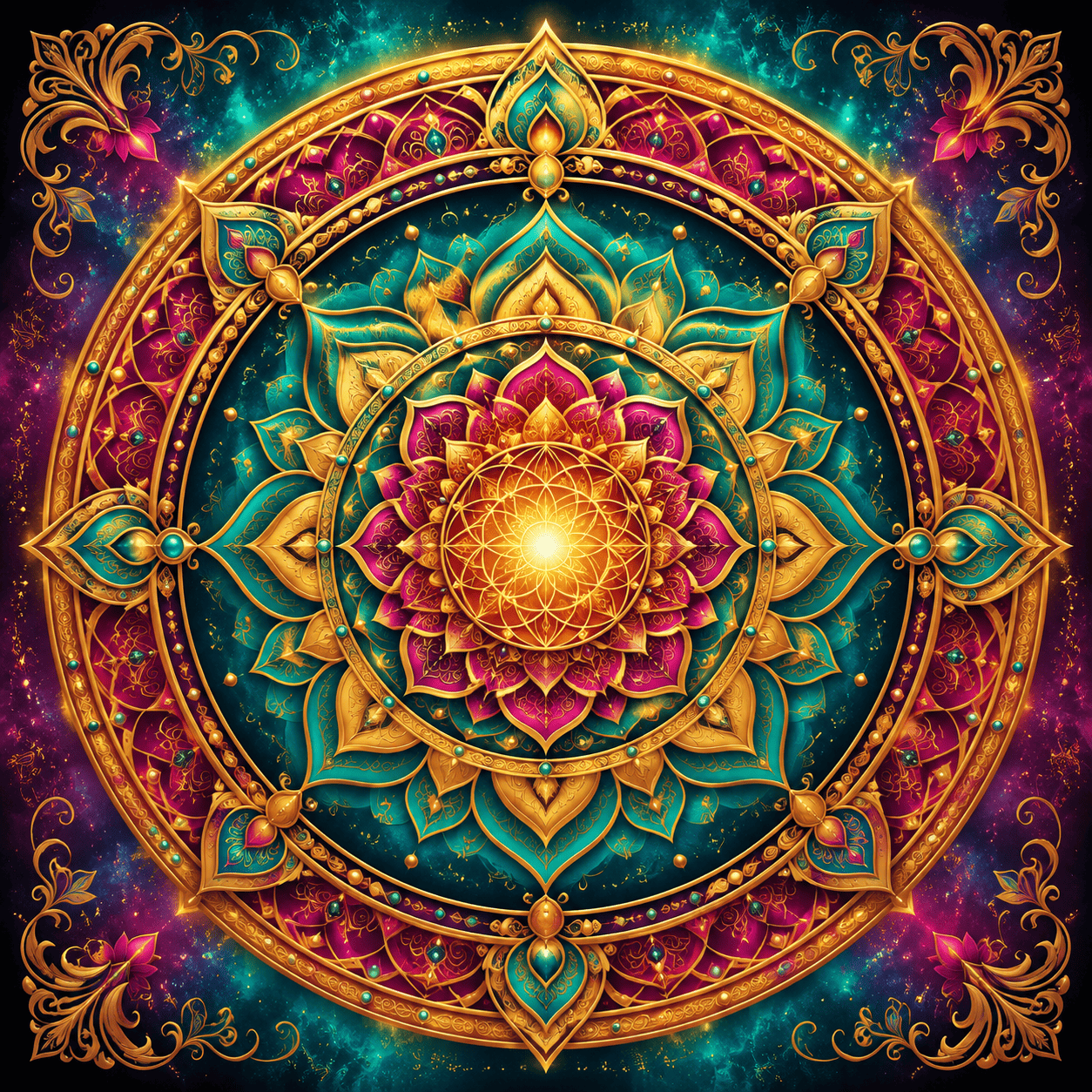 colorful spiritual mandala