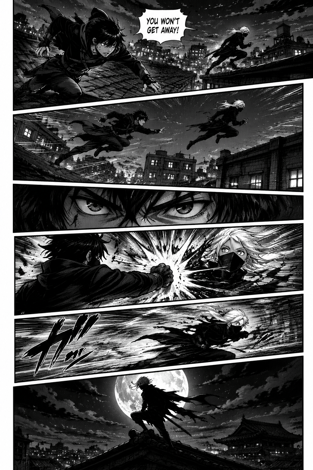 black-and-white manga page