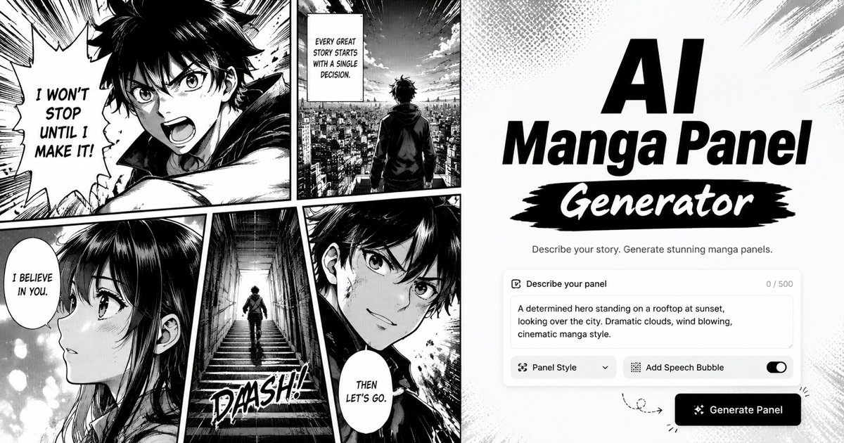 Free AI Manga Panel Generator | Create Manga Panels Online | Mew Design
