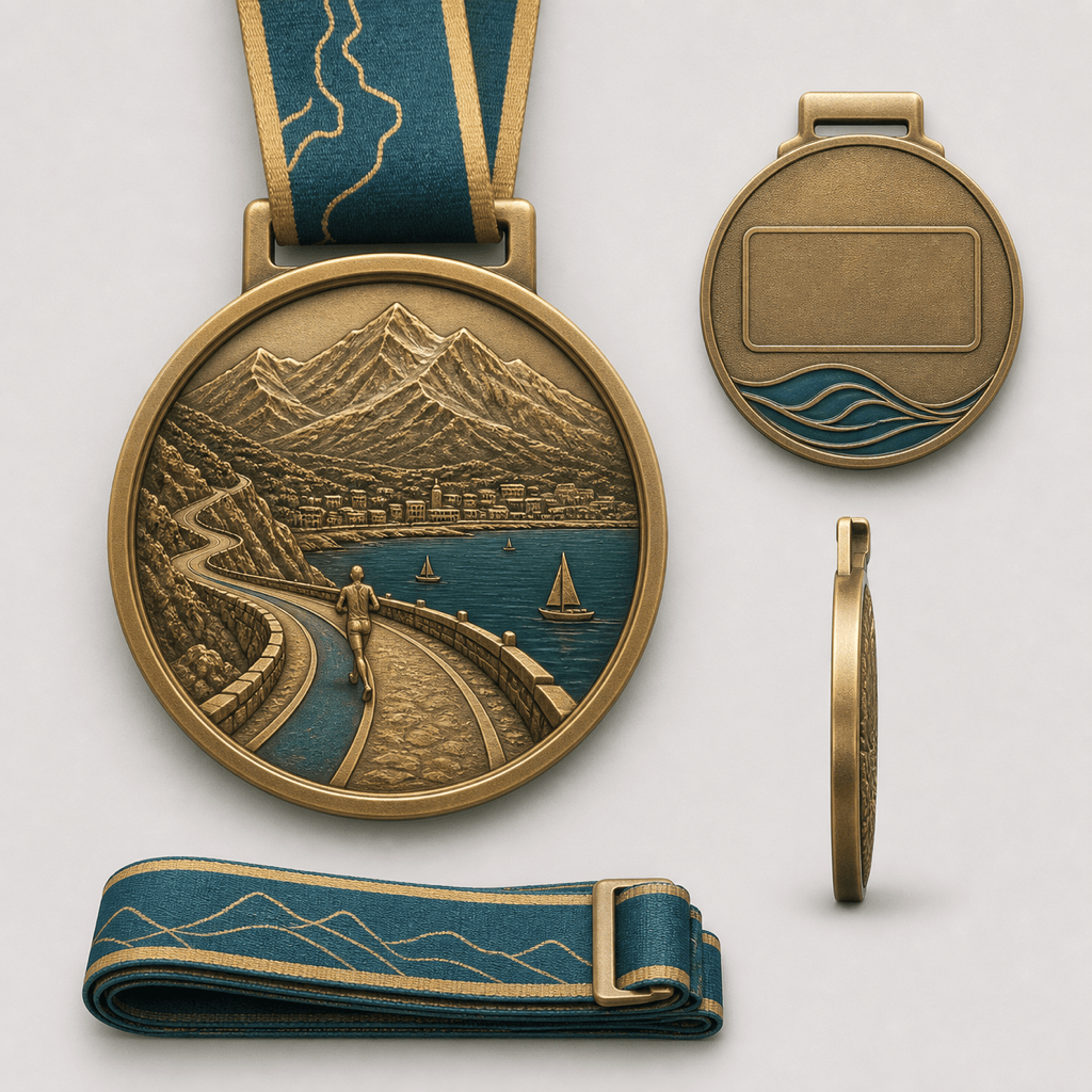 AI marathon medal design