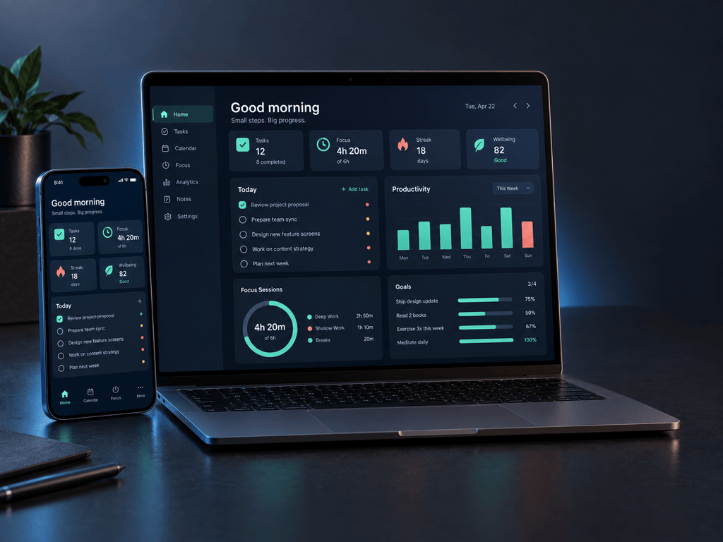 AI device mockup example