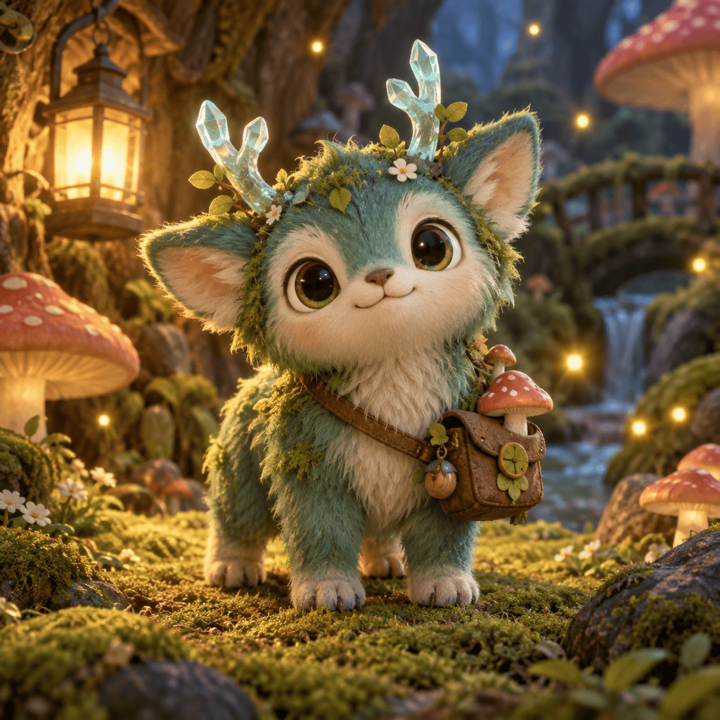 cute AI creature generator example