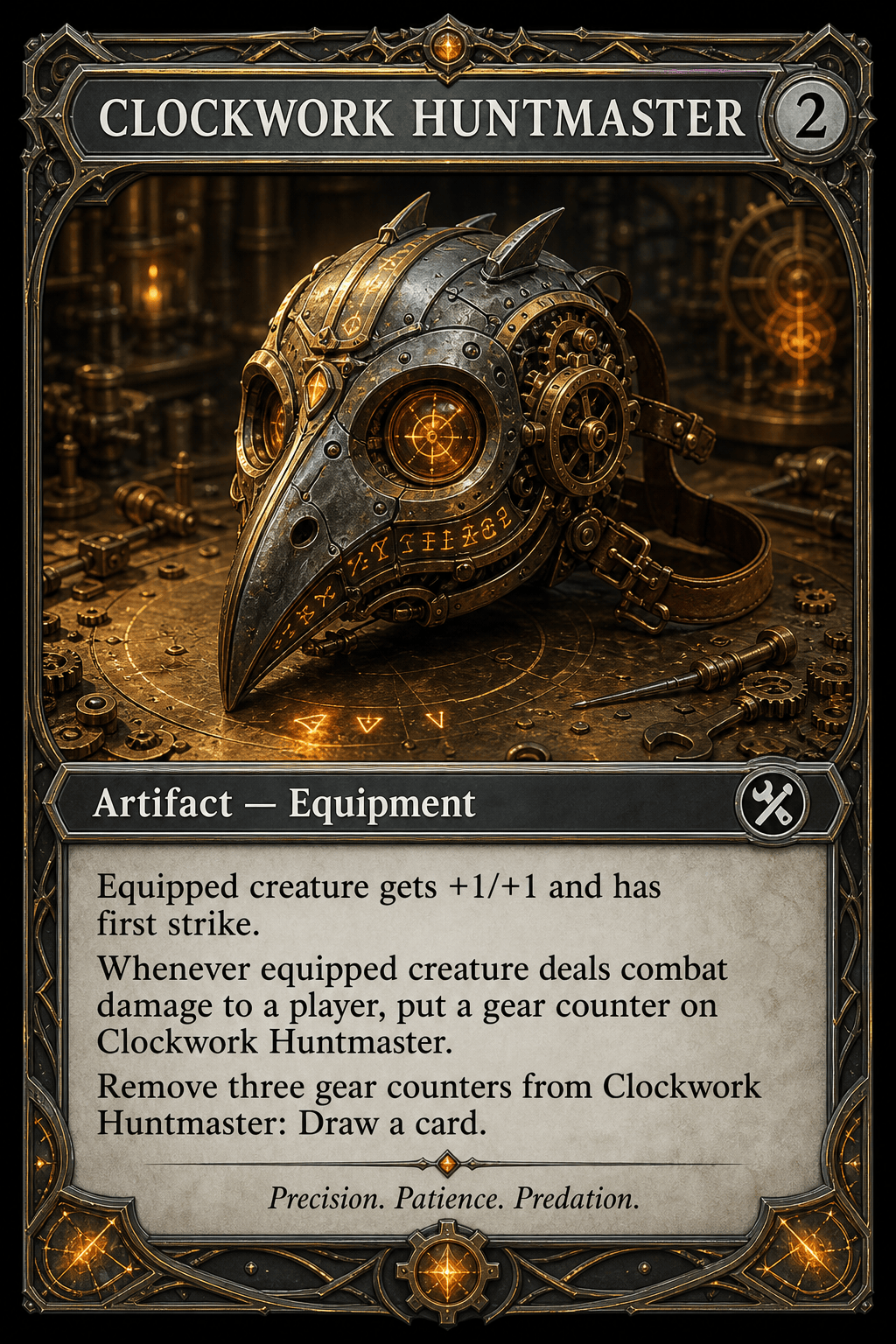 Custom artifact card design
