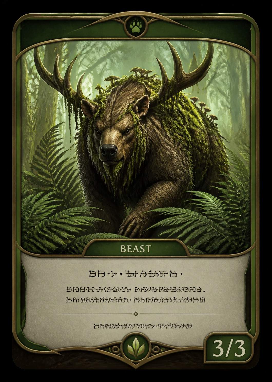 AI MTG Beast token