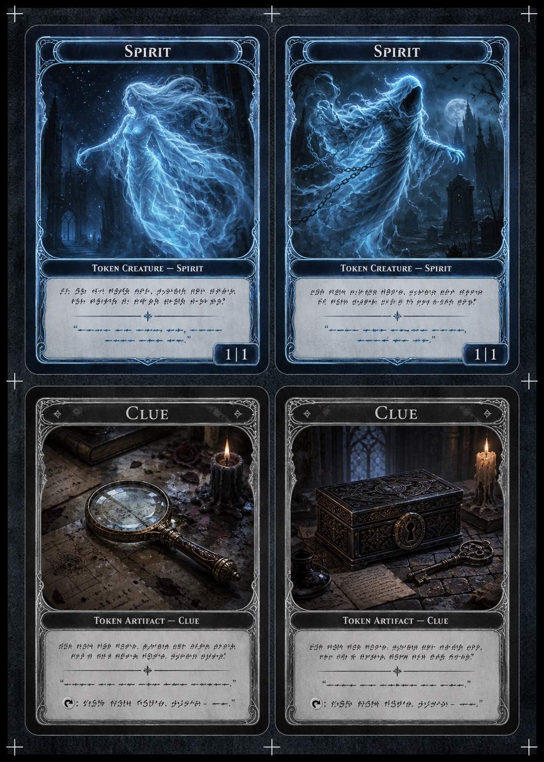 AI MTG token sheet