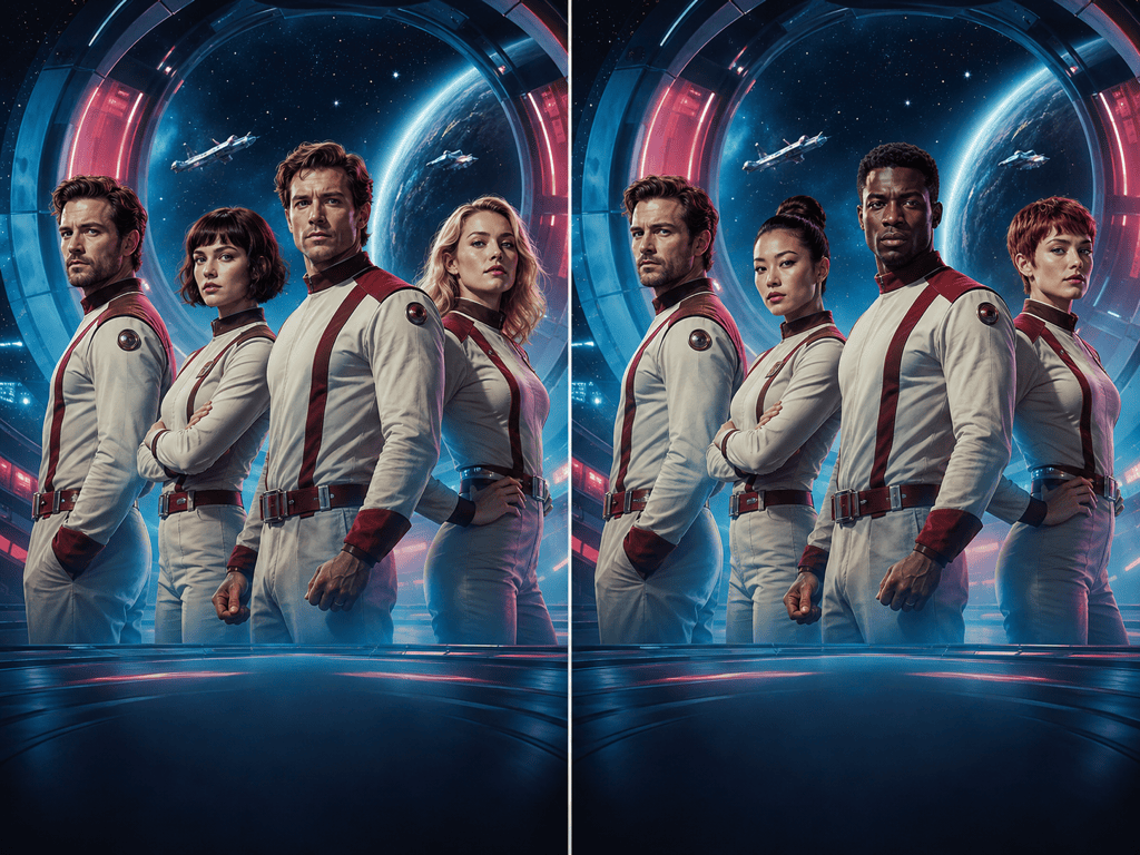 Multi face swap cast poster