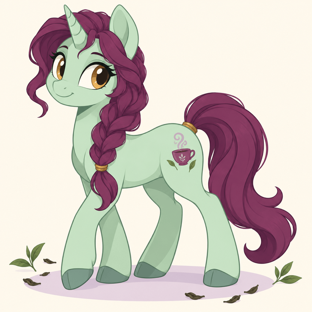 AI pony with teacup cutie mark