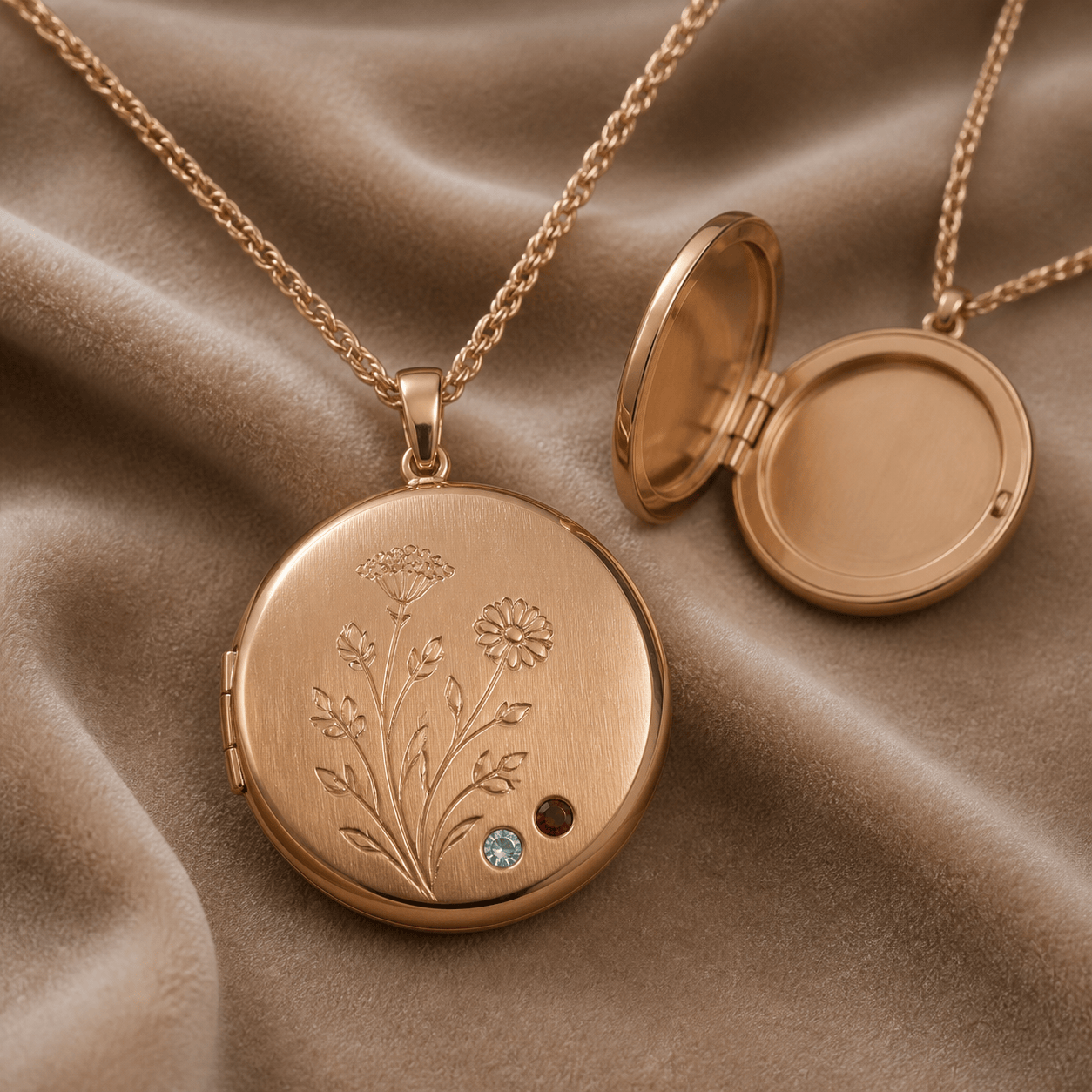 AI birthstone locket design