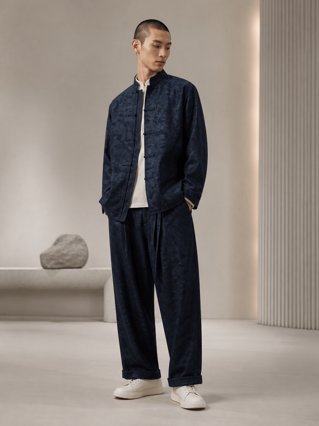 AI Tang-inspired fashion look