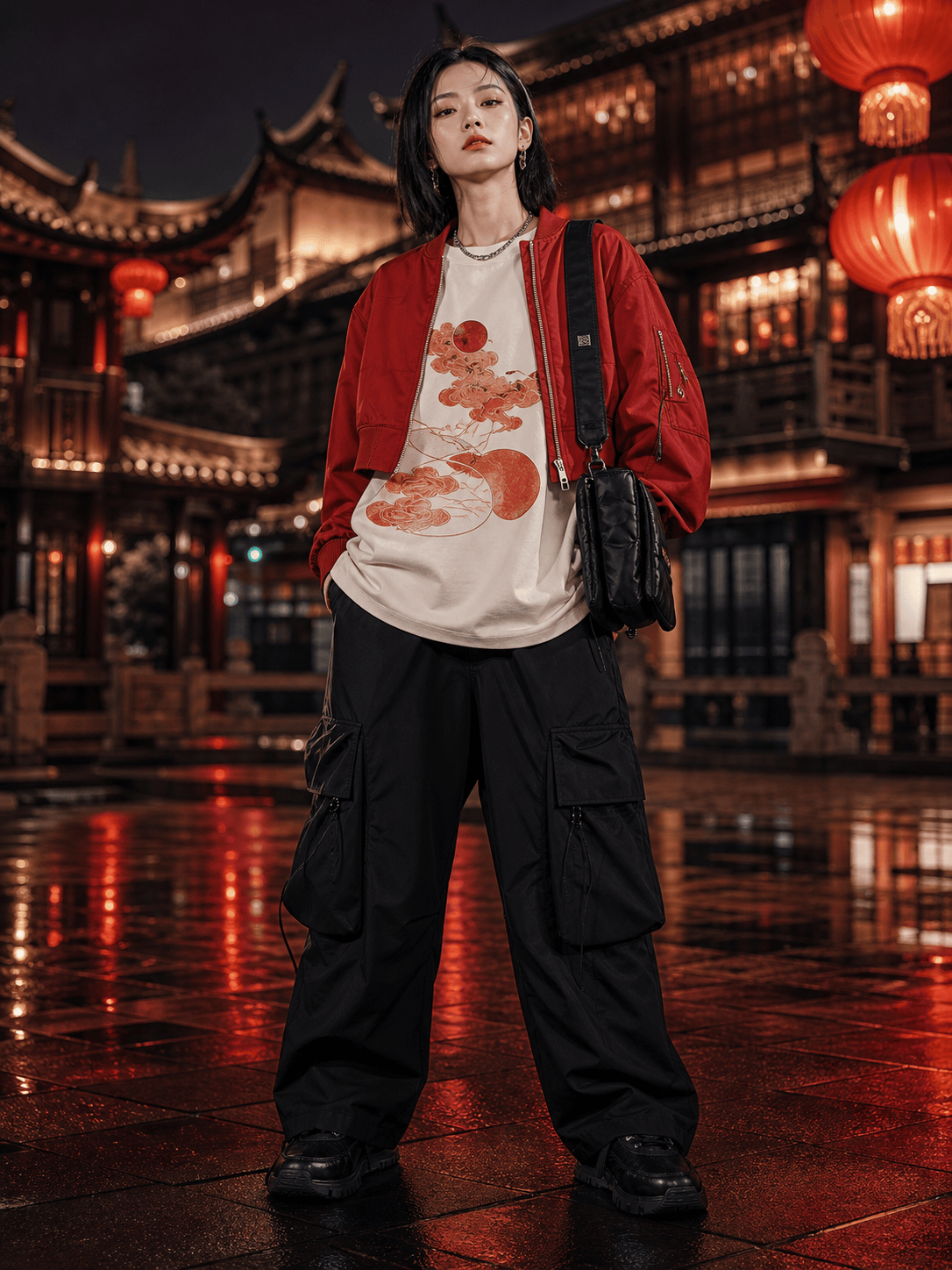 AI Guochao streetwear design