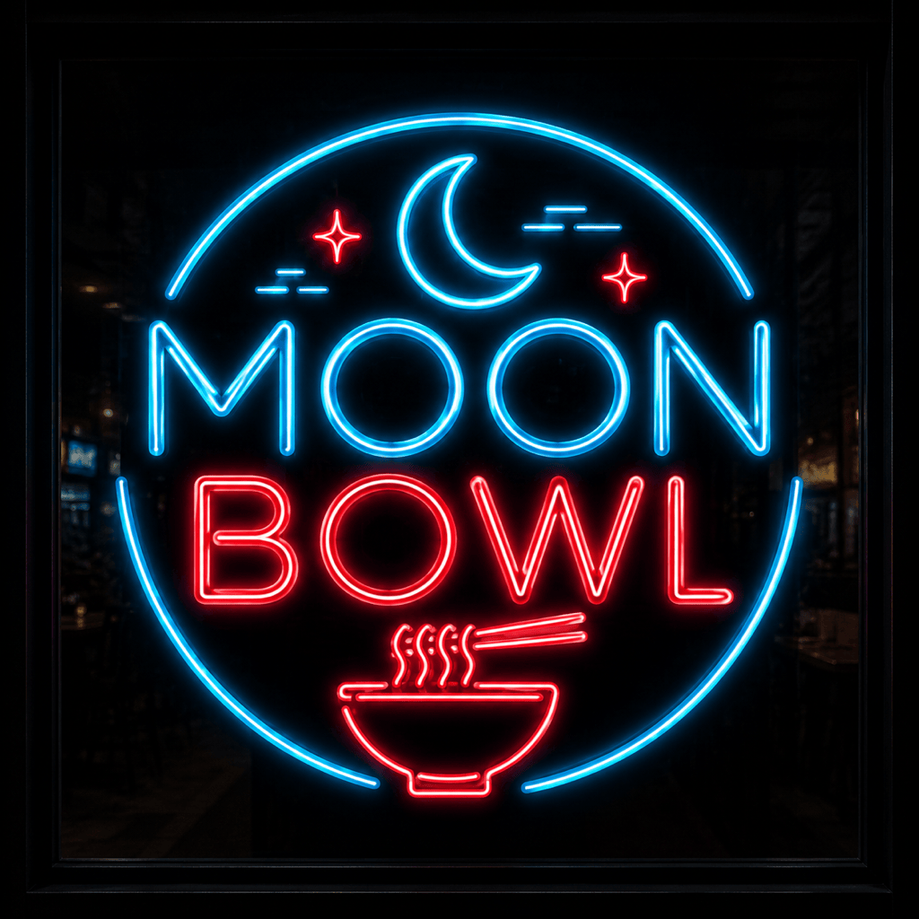 AI neon logo text