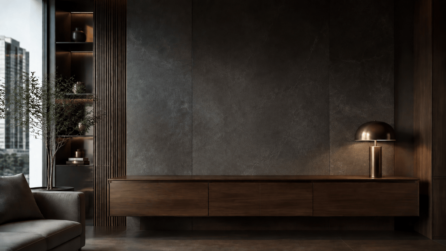 AI executive office background