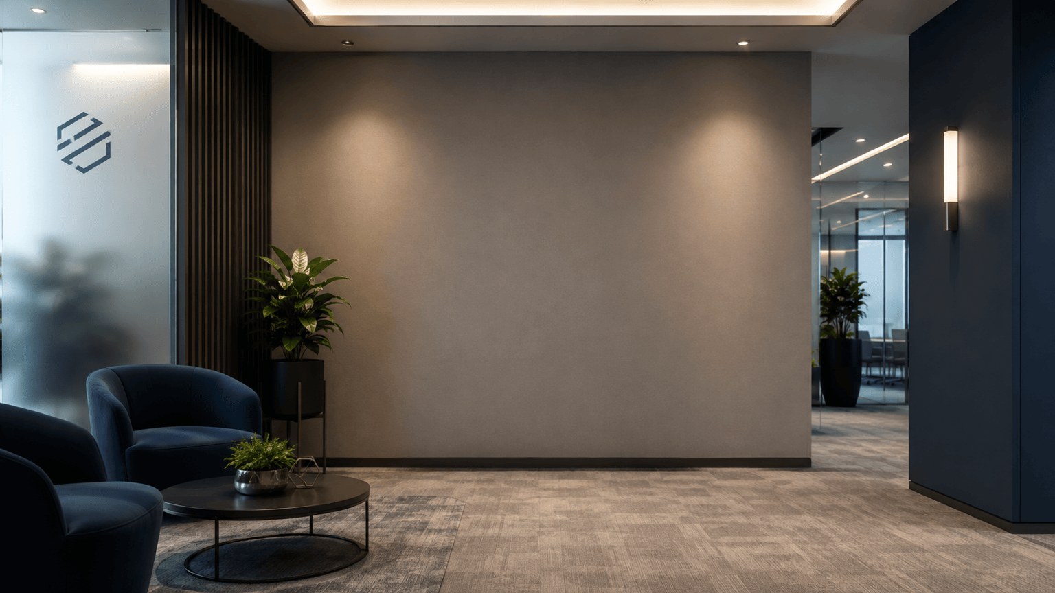 Branded virtual office background