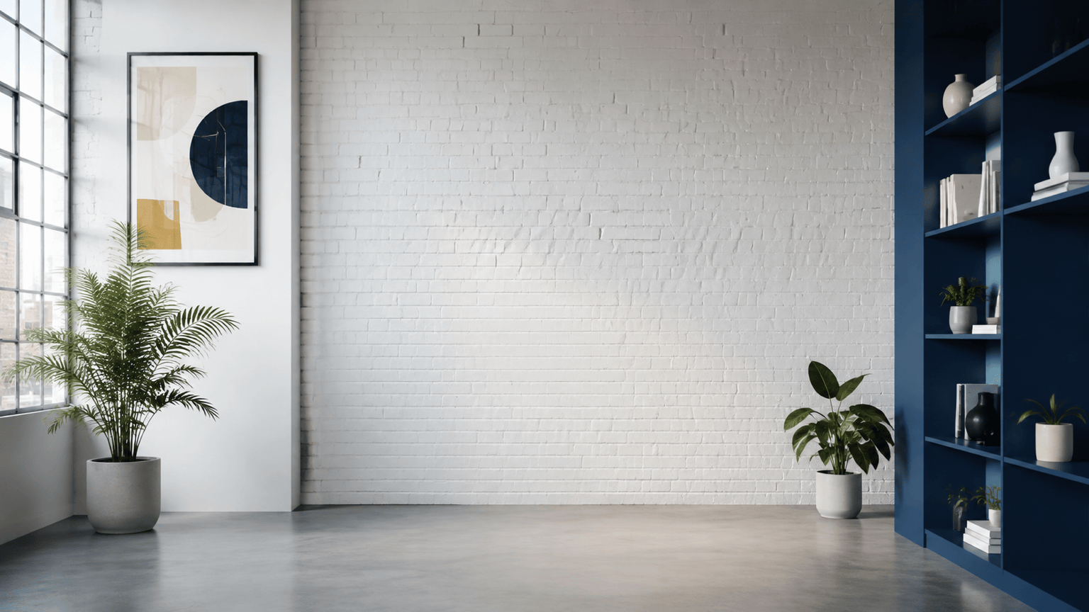 AI coworking office background