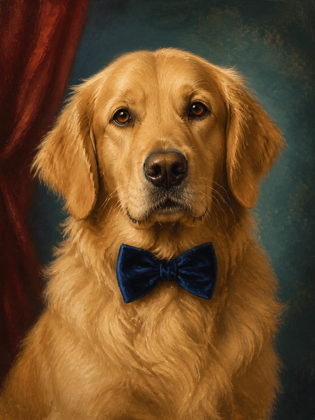 Pet oil painting portrait