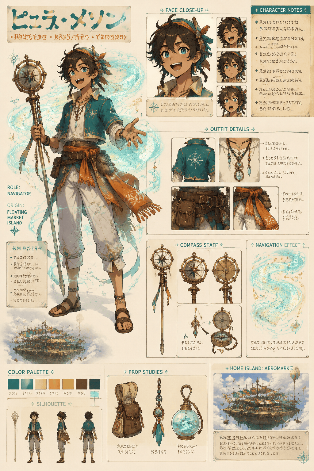 AI One Piece character sheet