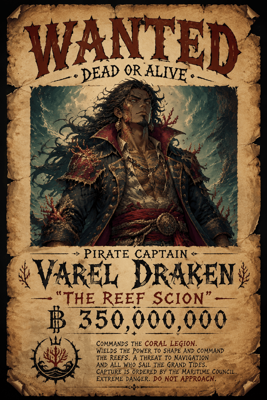 One Piece OC wanted poster