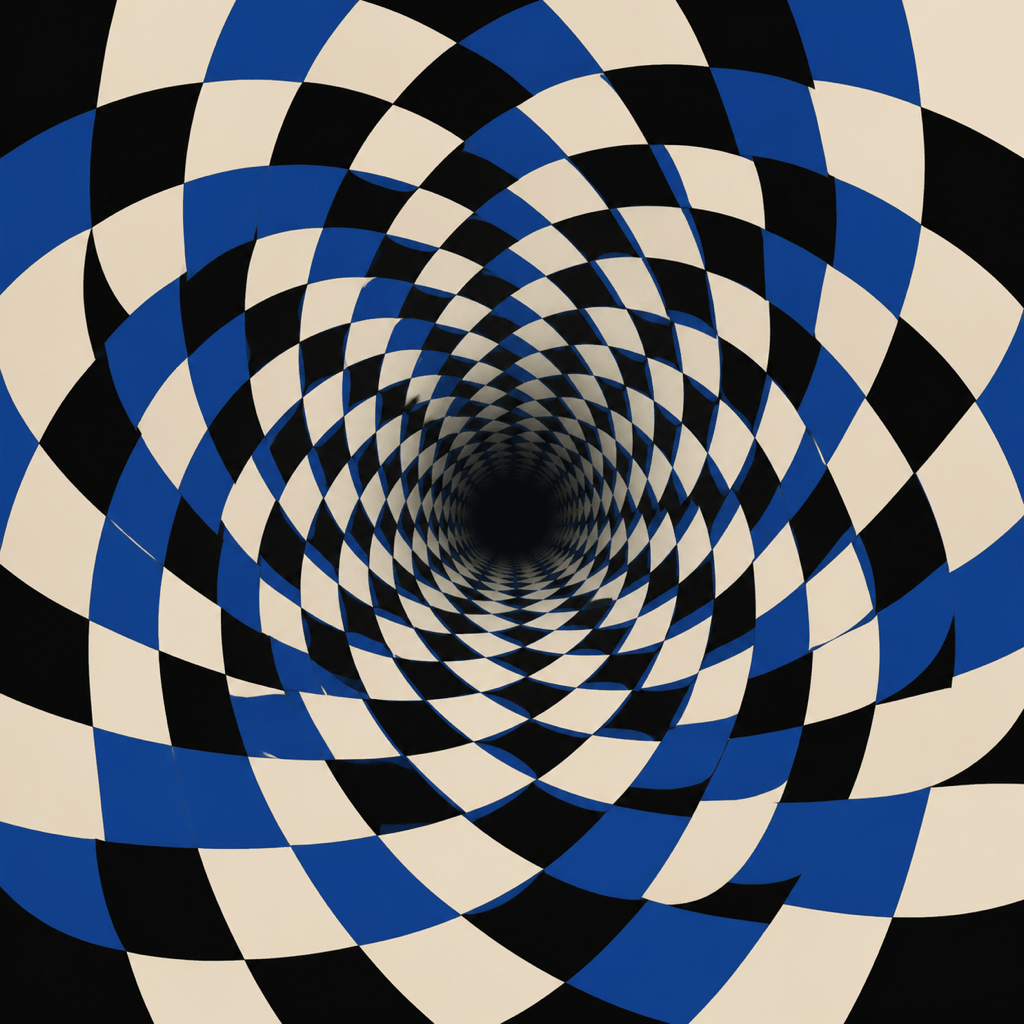 geometric AI optical illusion