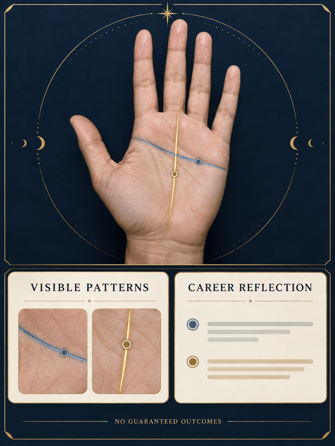 AI career palm reading card