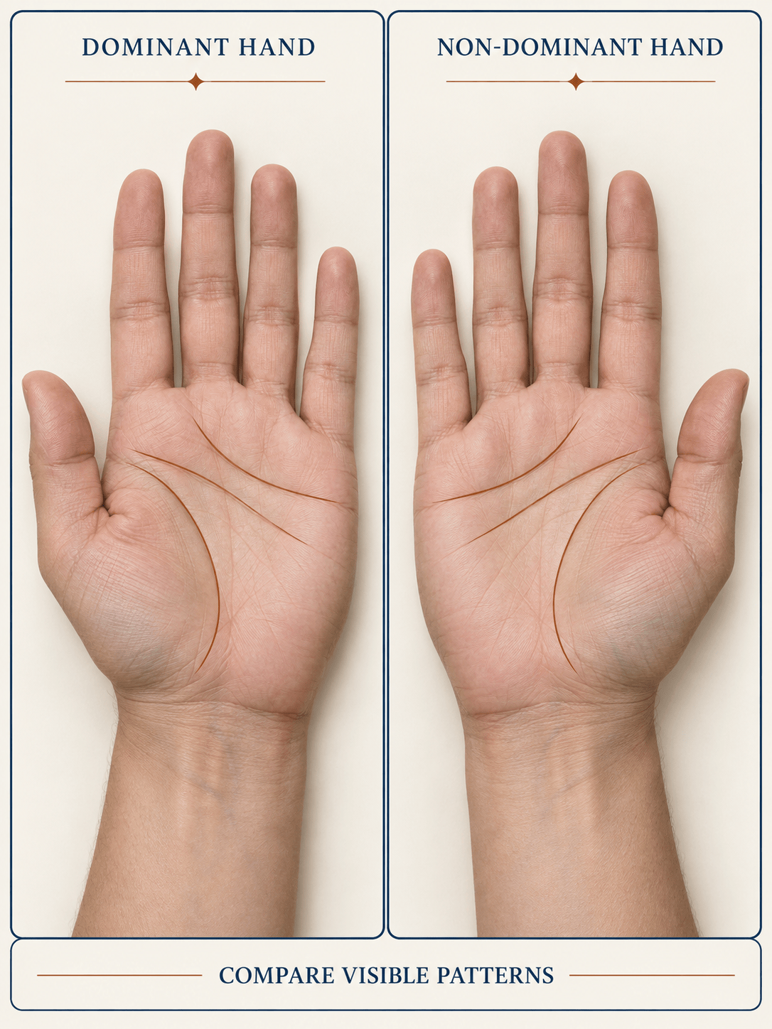 AI two-hand palm reading