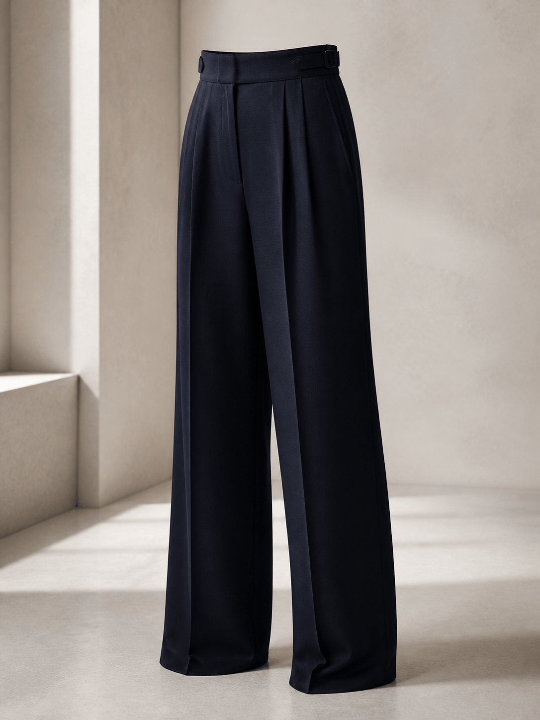 AI wide-leg trousers design