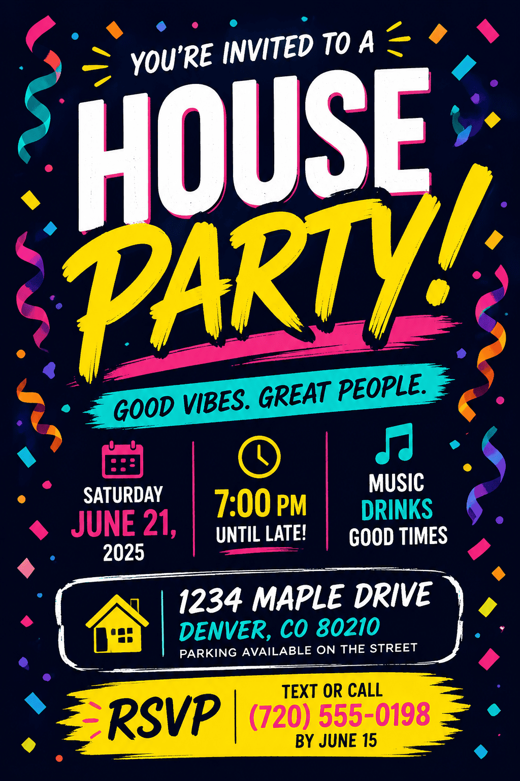 house party invitation example