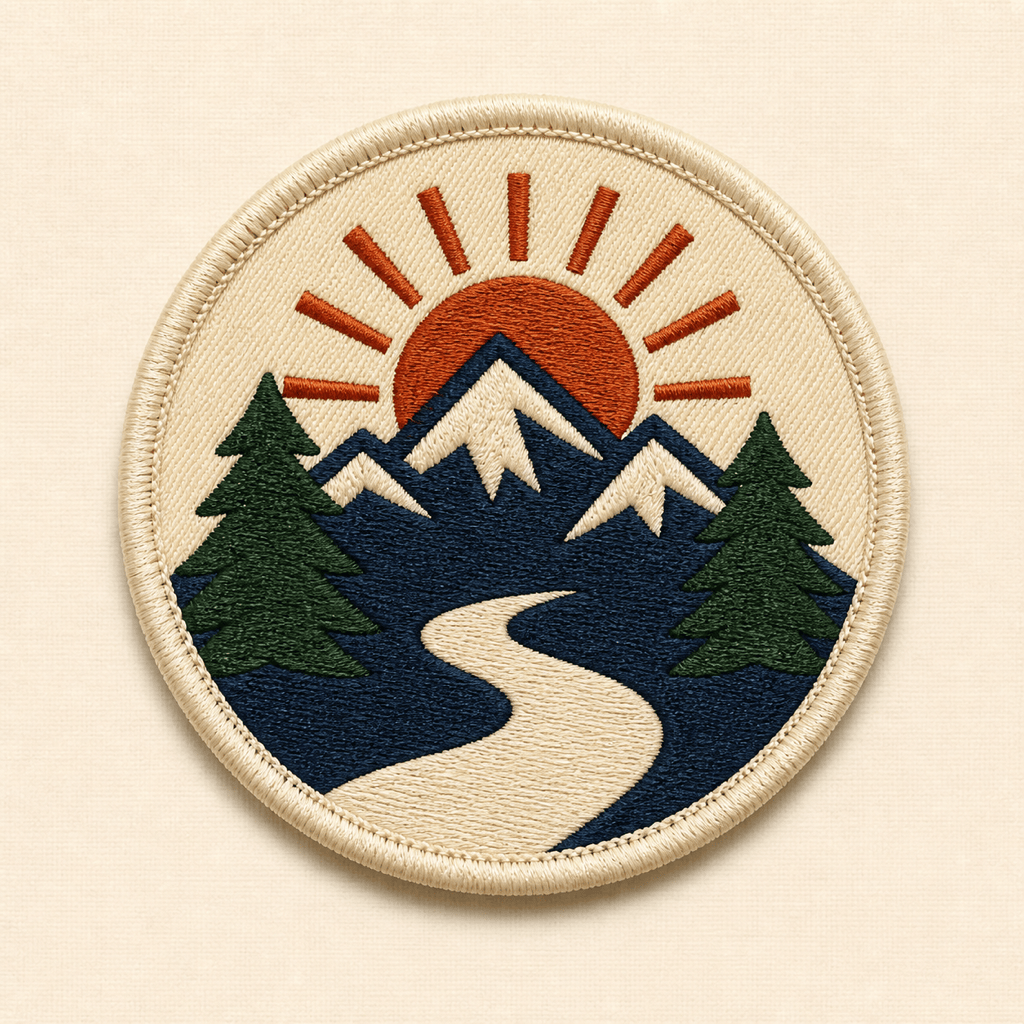 AI embroidered patch design