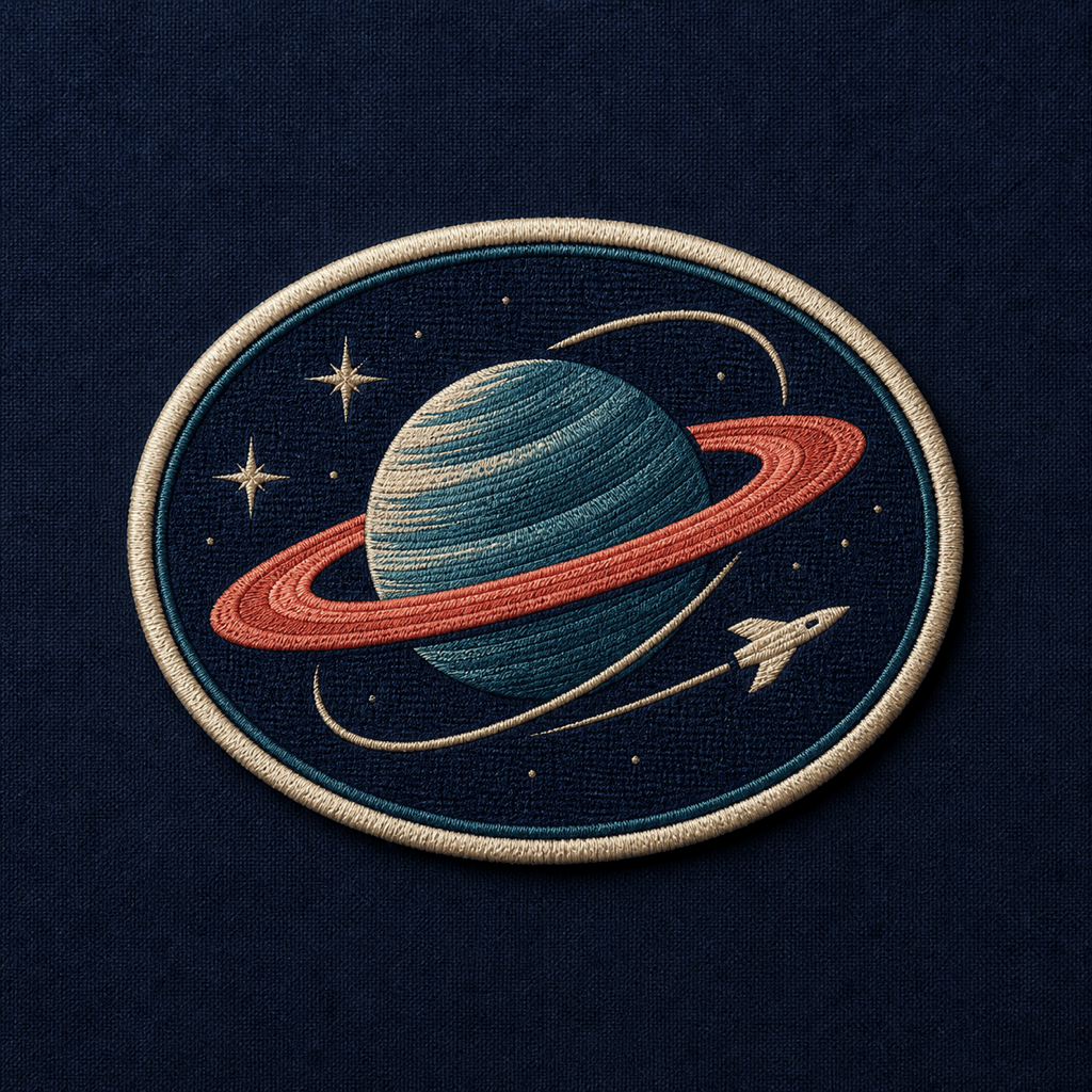 Retro woven patch concept