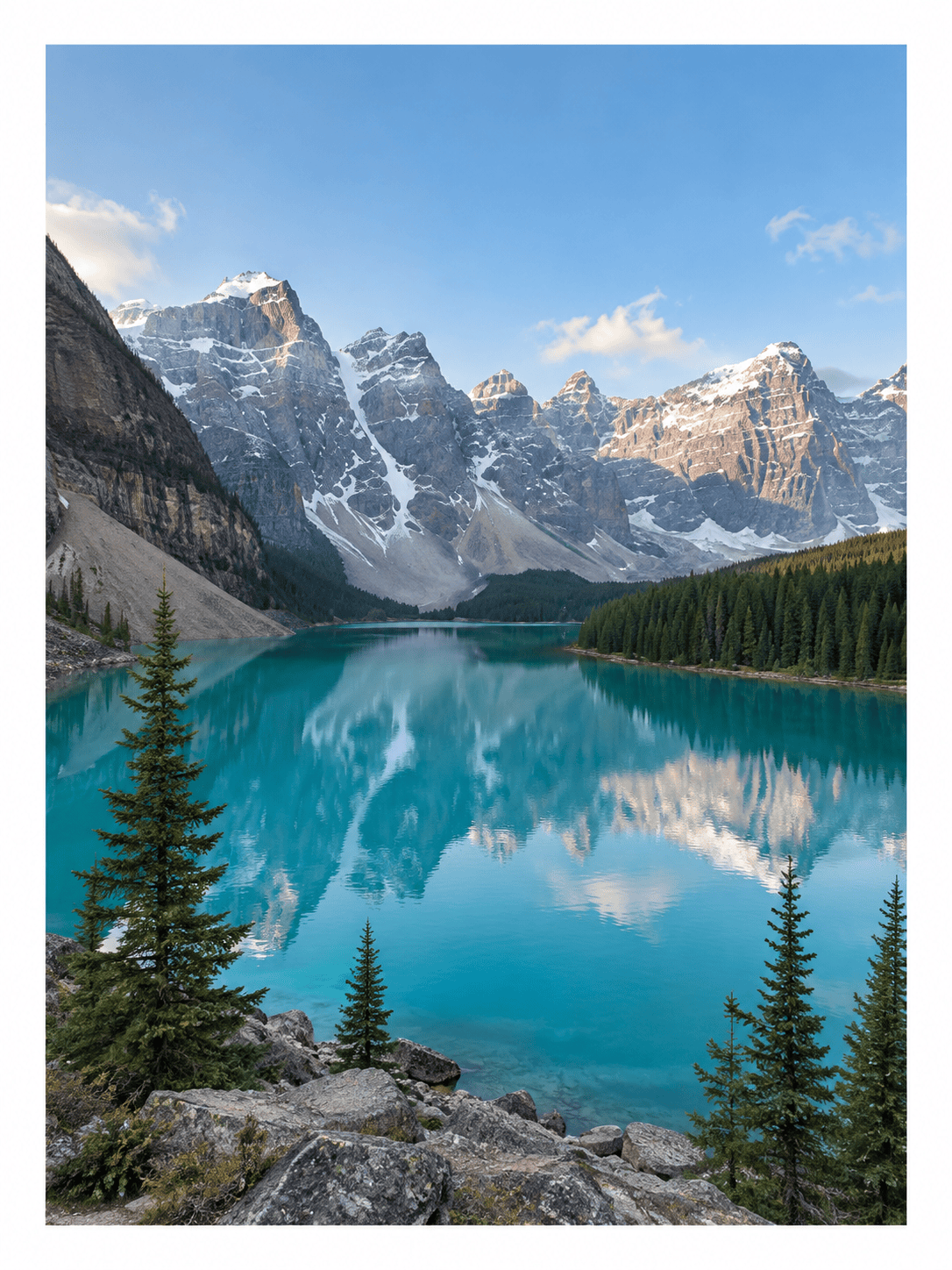 AI white photo border