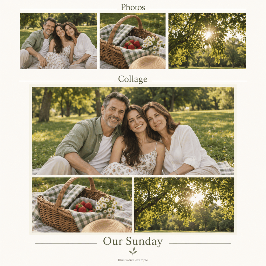 Family Photos to Keepsake Collage