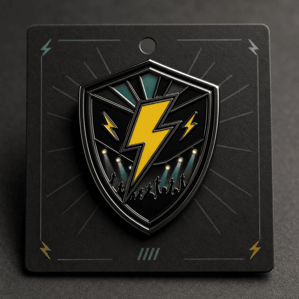 AI event badge pin
