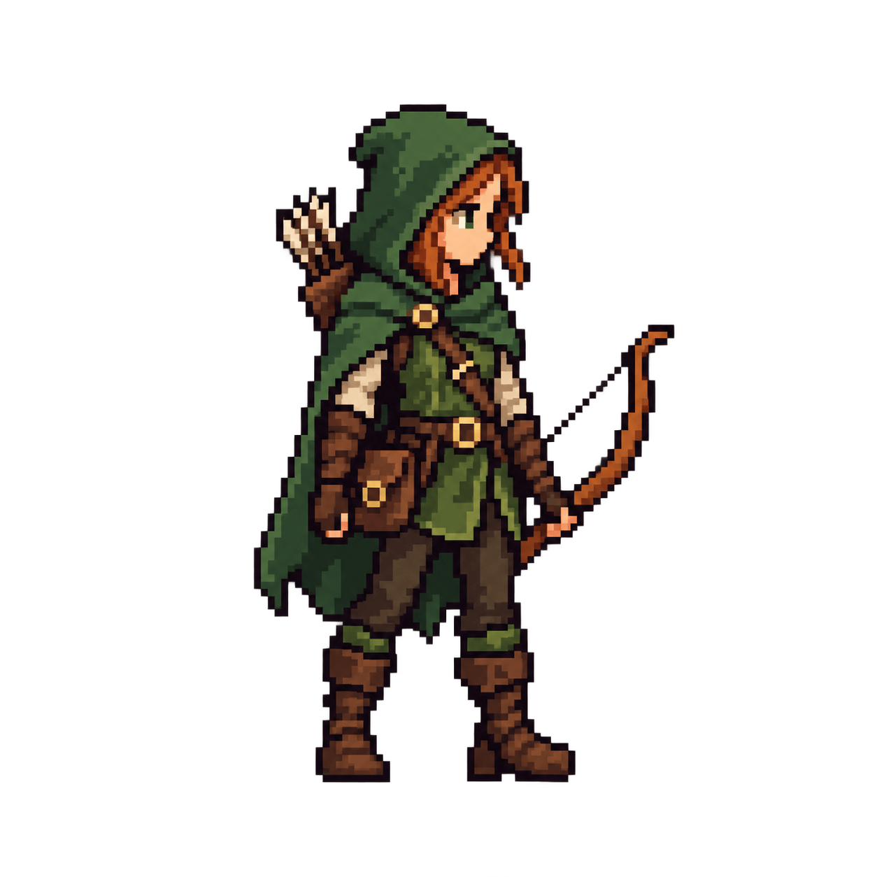 AI pixel art fantasy character