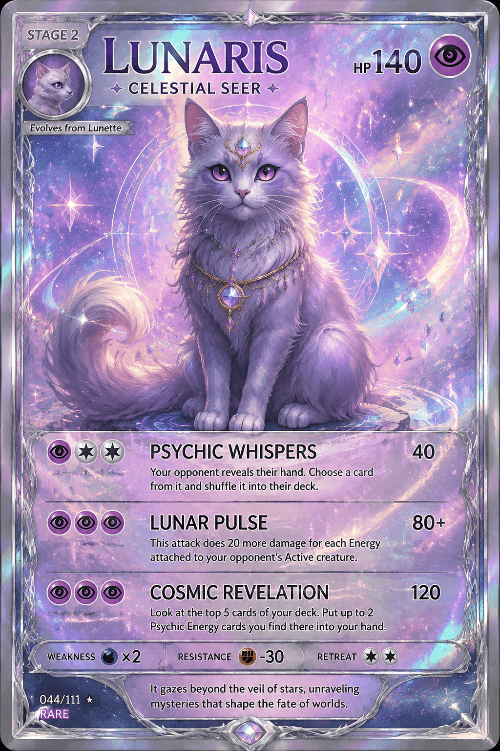 Full-art creature card