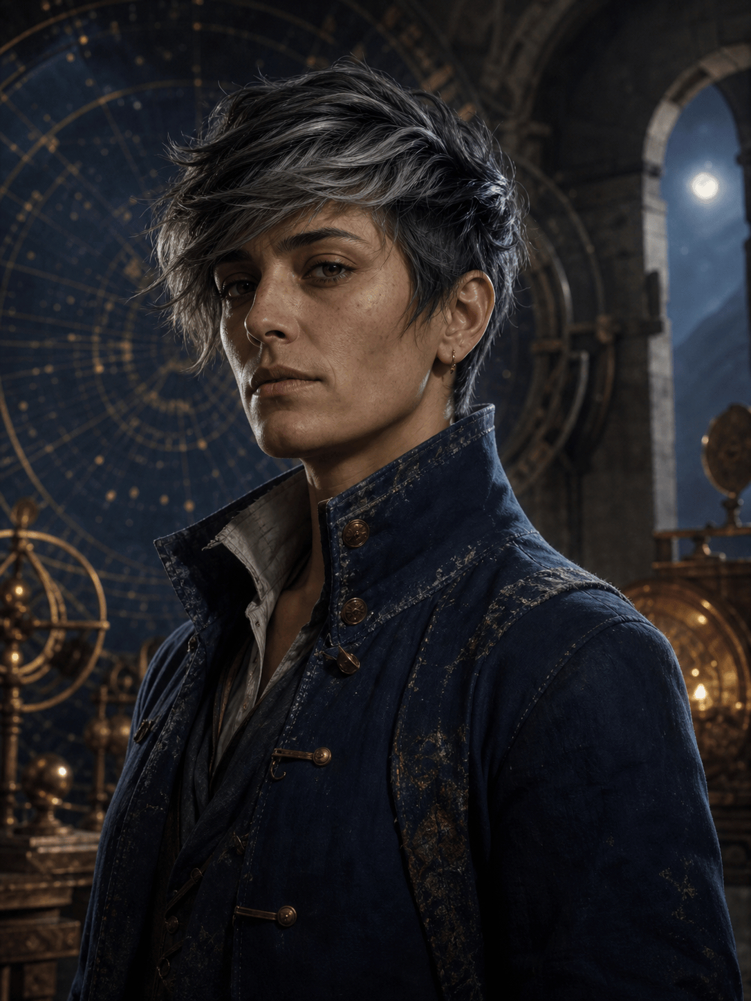 Fantasy AI portrait example