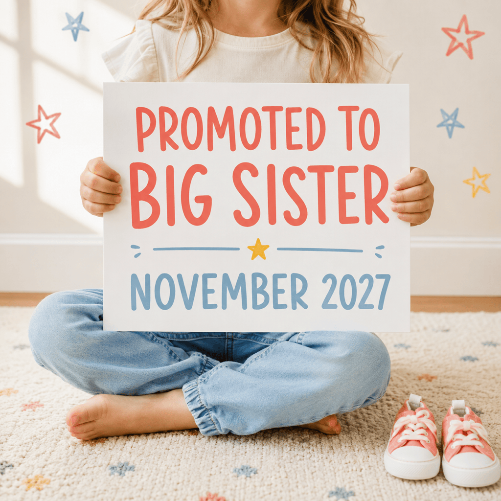 Big sibling pregnancy announcement