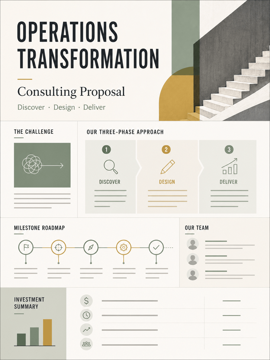 AI consulting proposal example