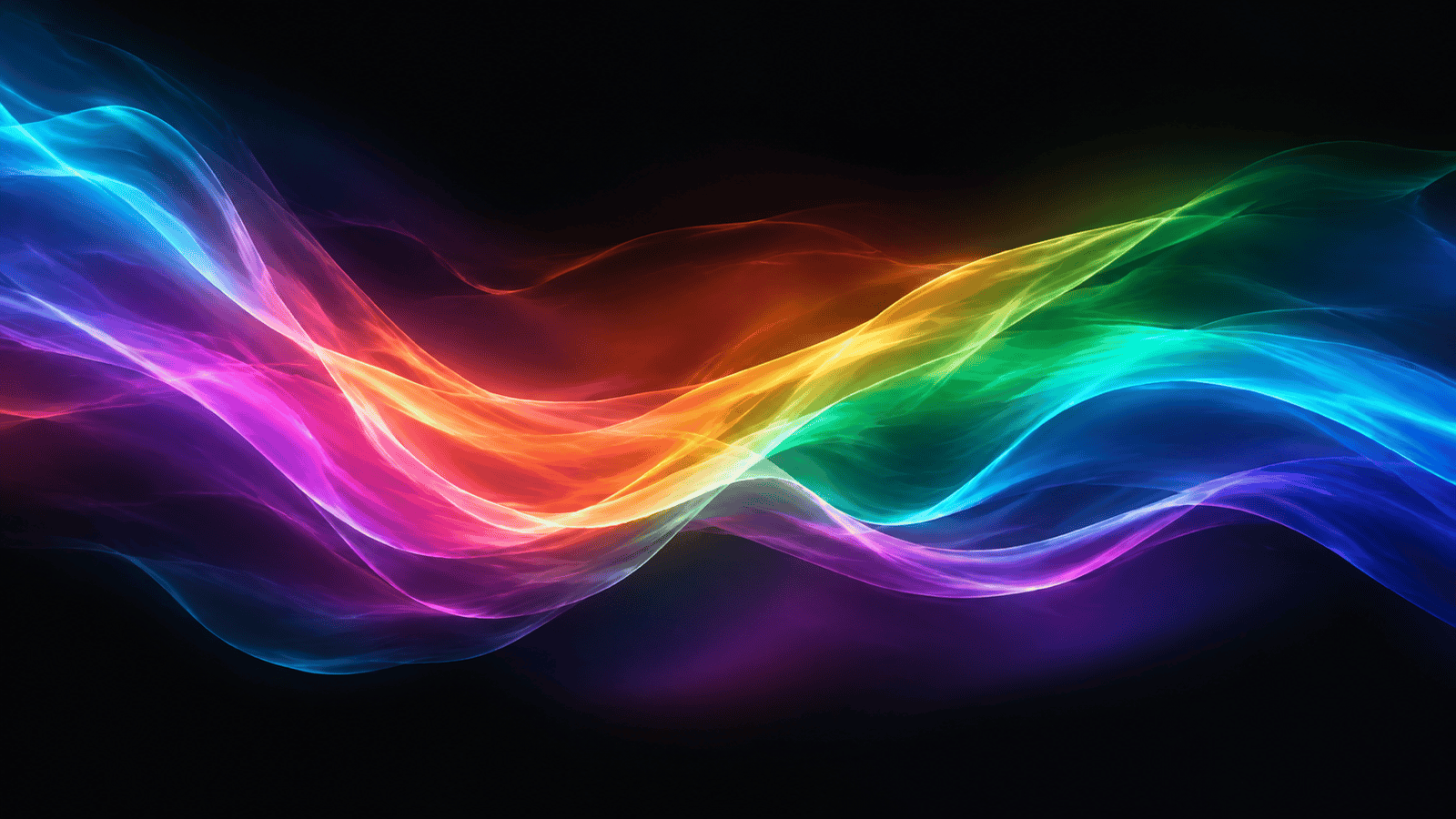 neon rainbow wallpaper generated by AI