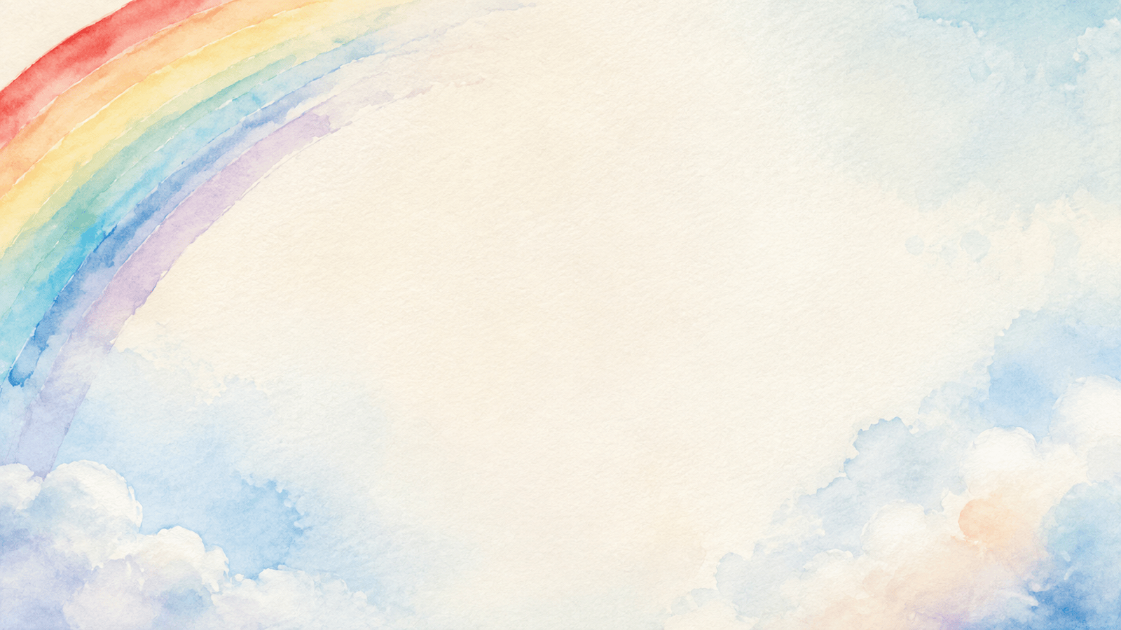 watercolor rainbow Zoom background