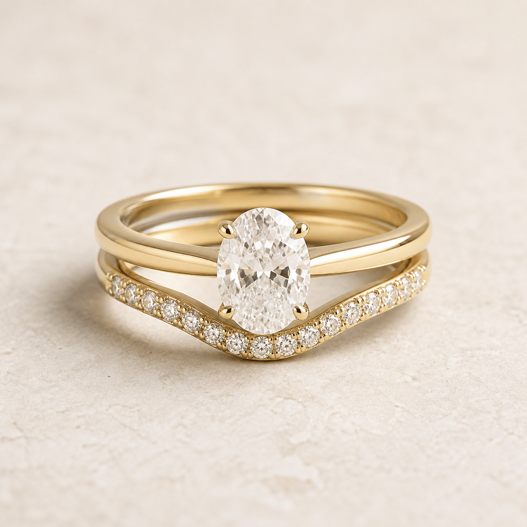 AI wedding ring stack concept