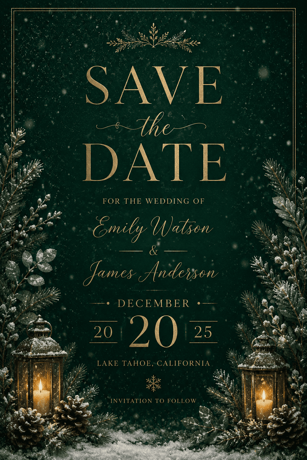winter save the date sample
