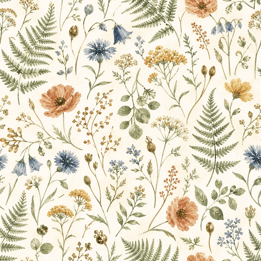 AI seamless floral pattern