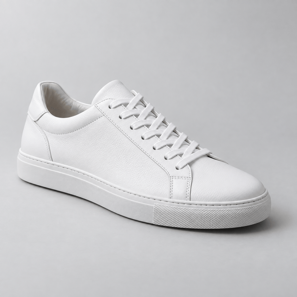 AI shadow on white sneaker