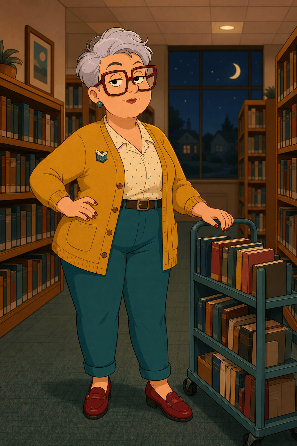 Original satirical sitcom cartoon character